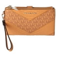 thumbnail image 1 of Michael Kors Jet Set Travel Large Double Zip Wallet MK Cider Yellow Multi Python, 1 of 5