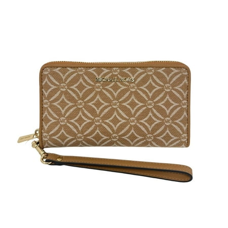 Michael Kors Jet Set Travel Large Flat Multifunction Phone Case Deer Wristlet