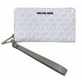 thumbnail image 1 of Michael Kors Jet Set Travel Large Flat Multifunction Phone Wallet White Mk, 1 of 3