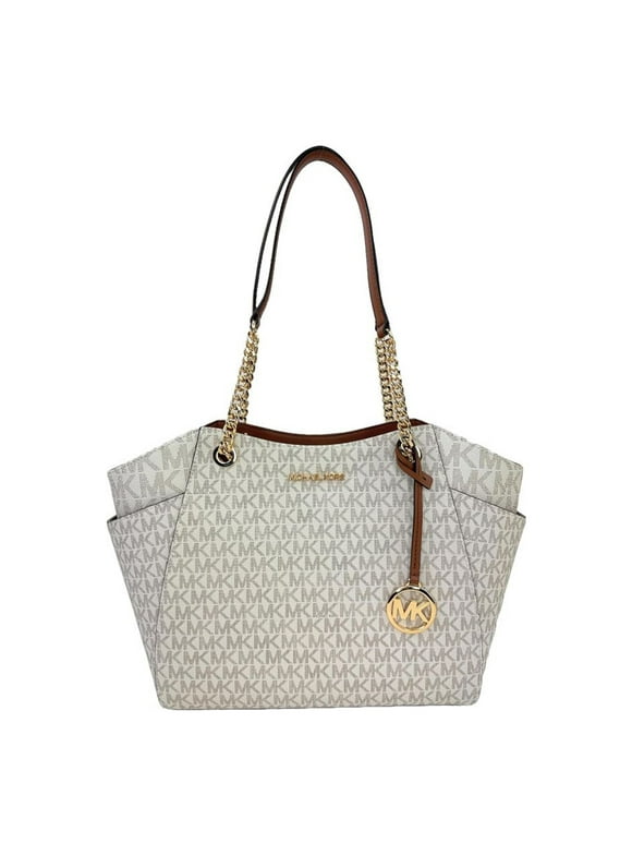 Jet Set Travel Large Logo Tote, Vanilla