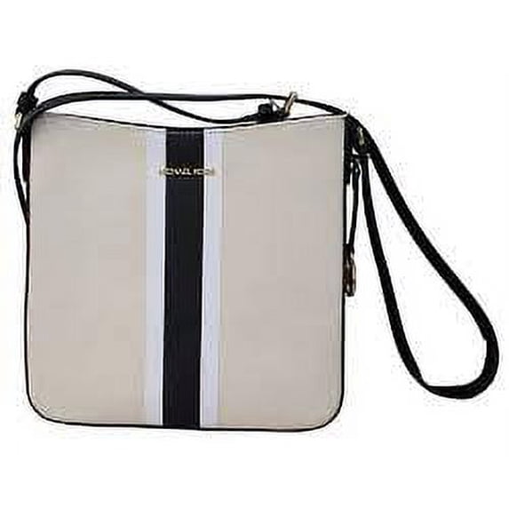 Michael Kors Jet Set Travel large messenger bag in black Saffiano leather with adjustable strap