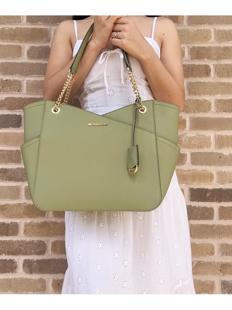 Michael Kors Collection: Jet Set Travel Large Top Zip Light Sage