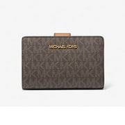 Michael Kors Jet Set Travel Medium Bifold Zip Coin Wallet - Brown 35F8Gtvf2B-200