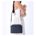 thumbnail image 1 of Michael Kors Jet Set Travel Medium Dome Crossbody Bag Navy Leather, 1 of 8