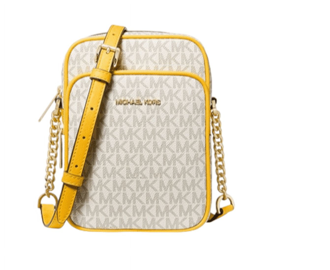 Michael Kors Jet Set Travel Medium Logo Crossbody Bag JSMN YLW
