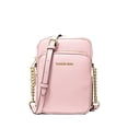 thumbnail image 1 of Michael Kors Jet Set Travel Medium Pebbled Leather Crossbody Bag Powder Blush 35H3GTVC2L-424, 1 of 3