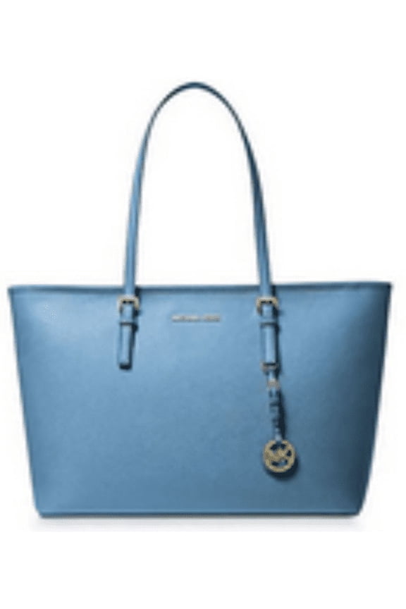 Jet Set Travel Medium Saffiano Leather Top-Zip Tote Bag (STH PACIFI