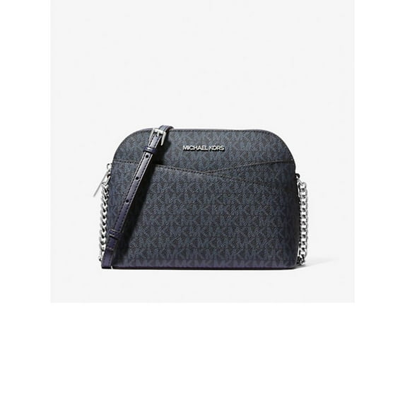 Michael Kors Jet Set Travel Medium Signature Logo Dome Crossbody Bag