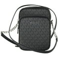 Michael Kors Jet Set Travel Signature PVC Medium Logo Chain Crossbody