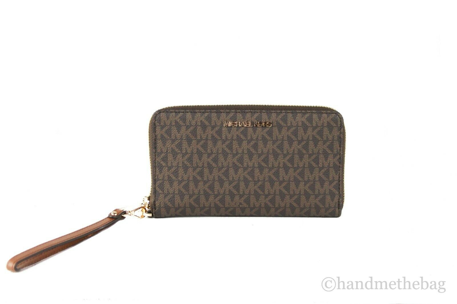 Michael Kors Brown Wristlet Wallet