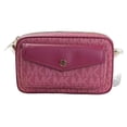 thumbnail image 1 of Michael Kors Jet Set Travel Medium Signature Pvc Pocket Camera Bag Crossbody Handbag (Berry Multi Signature), 1 of 7