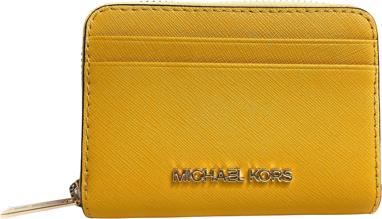 Michael Kors Jet Set Travel Medium Zip Around Card Case (Jasmine Yellow) - image 1 of 2