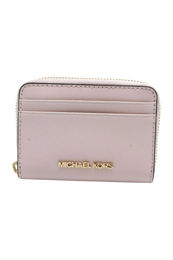 Jet Set Travel Medium Zip Around Card Case Powder Blush