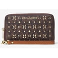 thumbnail image 1 of Michael Kors Jet Set Travel Perforated Logo Cell Phone Case for iPhone 6, Brown, 1 of 2