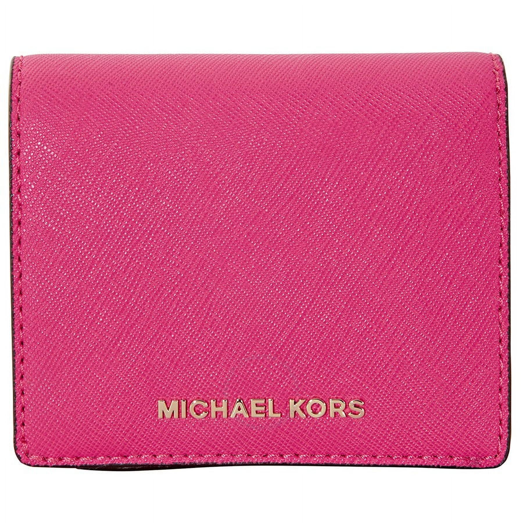Michael Kors Jet Set Travel Saffiano Leather Card Holder Ultra