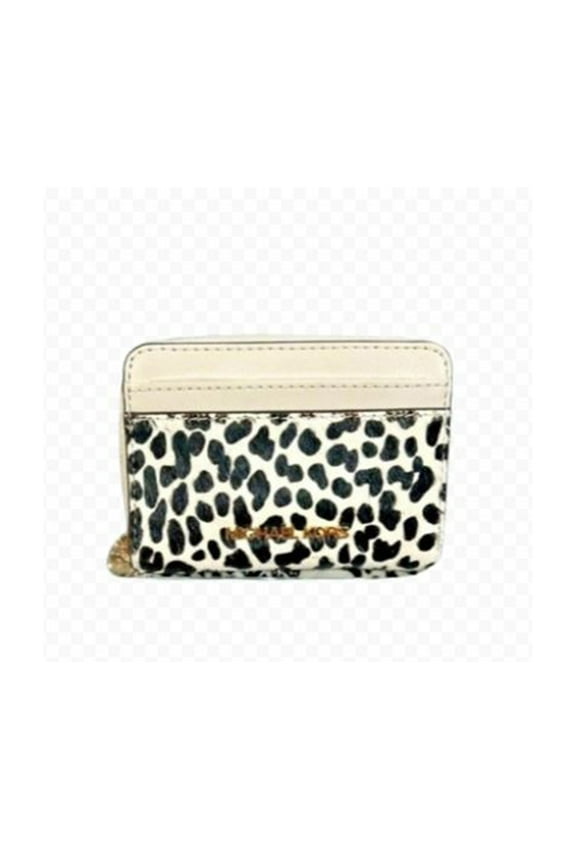 Jet Set Travel Signature Medium Zip Around Card Case Wallet (Light Cream 2) 35F4GTVD2H-289