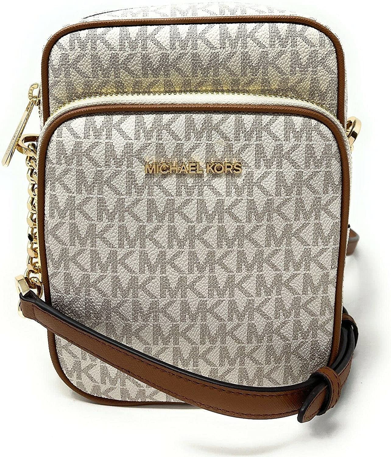 Kors Jet Set Travel Signature PVC Medium Logo Chain Flight Handbags, Female - Walmart.com