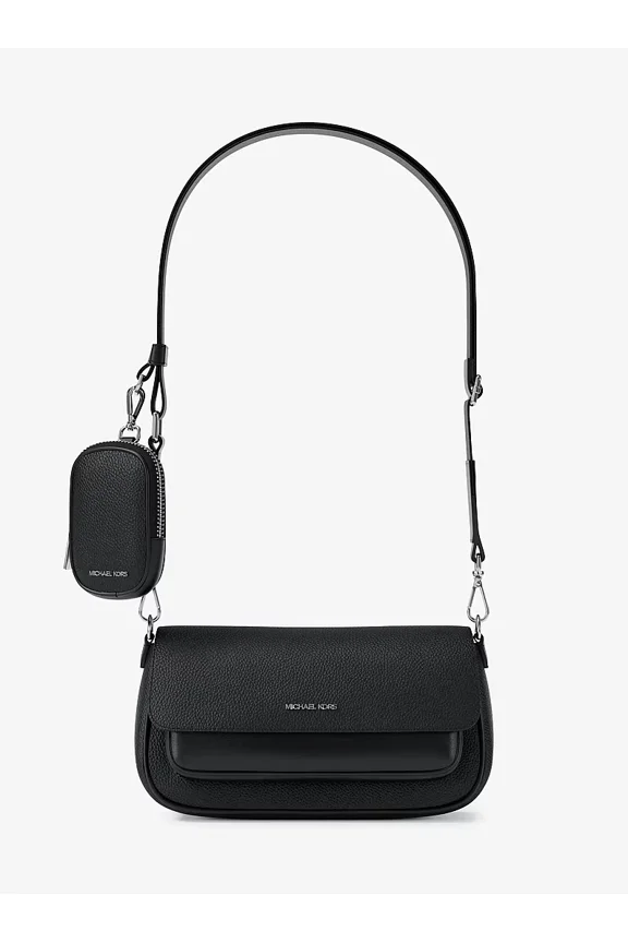 Jet Set Travel Small Leather Crossbody Bag With Pouch Black