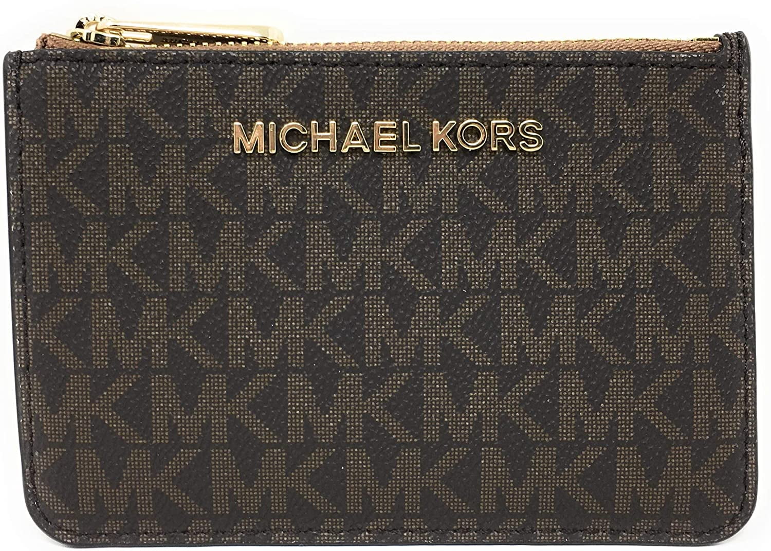 Michael Kors Jet Set Travel Small Leather Top Zip Coin Pouch