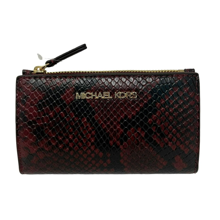 Jet set travel pvc signature bifold zip coin wallet clutch deals