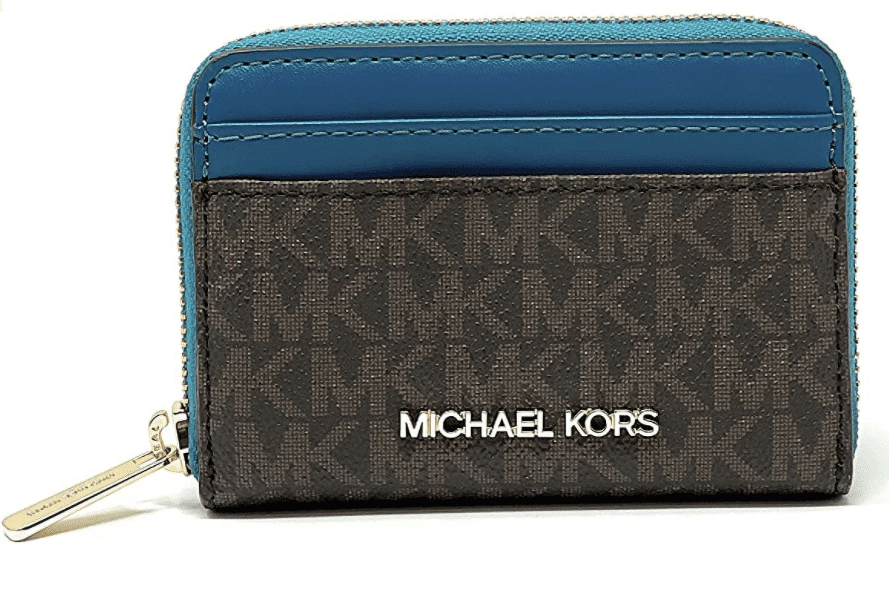 Michael Kors Bags | Michael Kors Large EW Zip Chain Crossbody Bag & Jet Set Travel MD ZA Card Case | Color: Blue/Brown | Size: Os | Exclusiveshop62's
