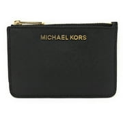Michael Kors Jet Set Unisex Continental Wallet, Black/Gold