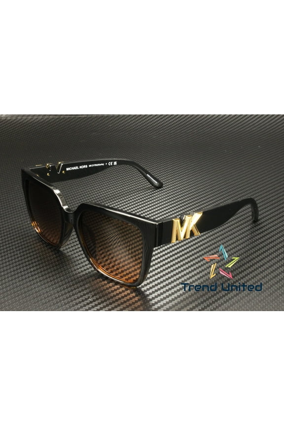 KARLIE MK 2170U Plastic Womens Square Sunglasses Black/Dark Tortoise 54mm Adult