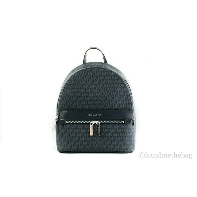 Michael Kors Kenly Admiral Medium Signature Logo PVC Leather