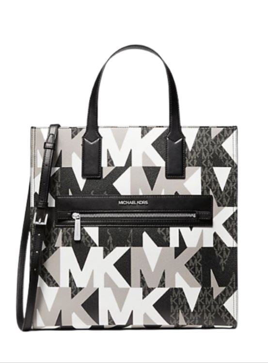 Michael Kors Kenly Large Tote Satchel Handbag Purse, Black