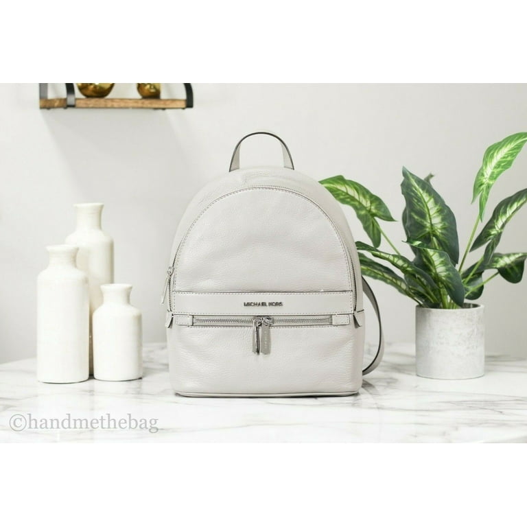 Michael Kors Kenly Leather Medium Backpack Bookbag (Pearl  display picture 3