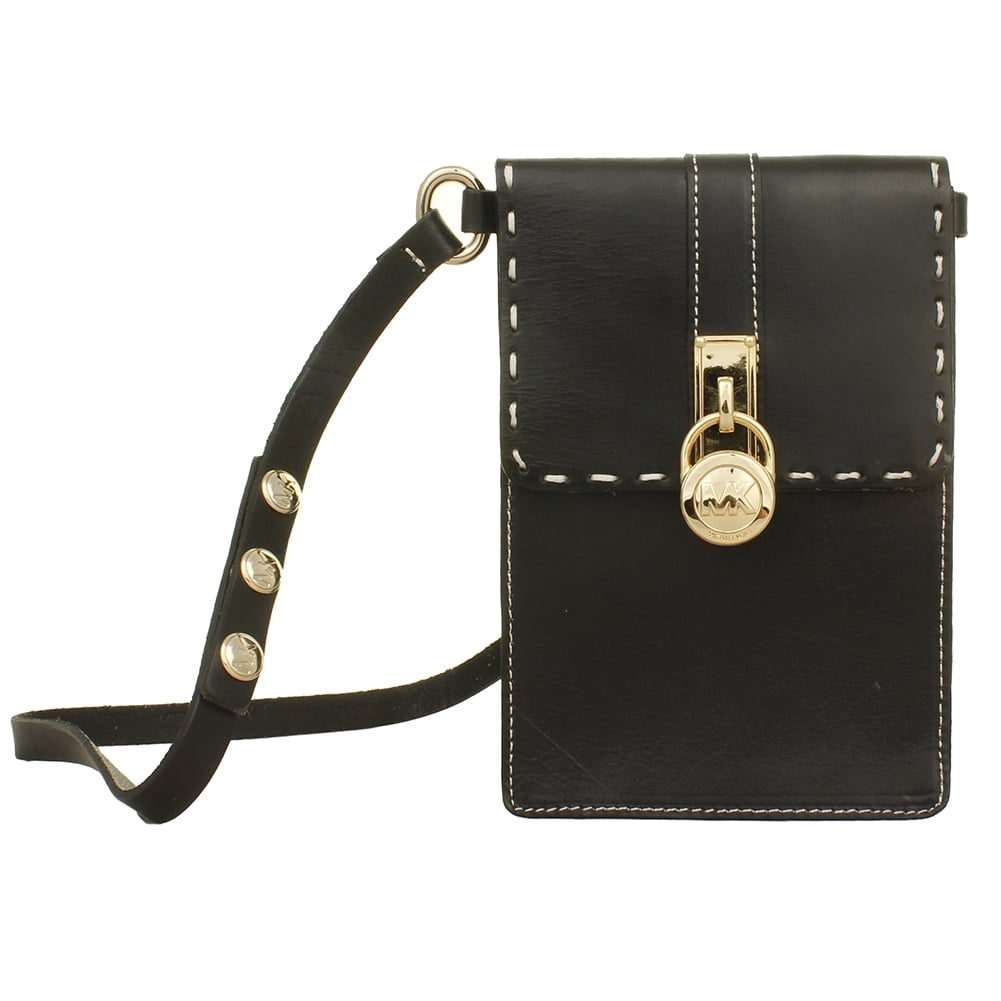 Black michael kors purse with lock 2025