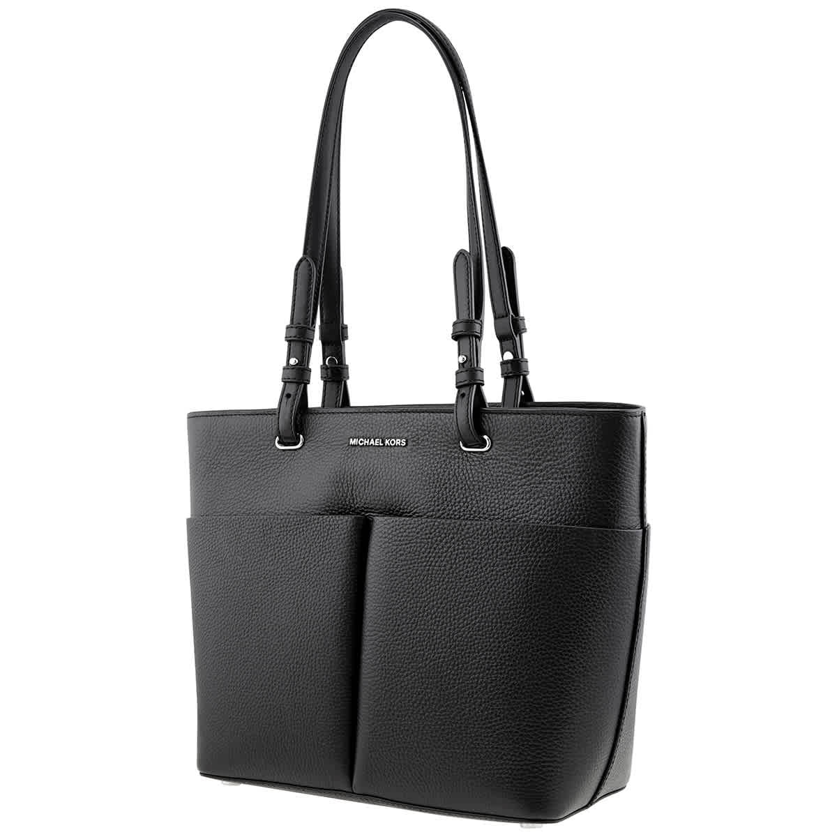Michael Kors Ladies Sienna Medium Pebbled Leather Satchel - Black  30F1G4SM2L 001 194900726709 - Handbags - Jomashop