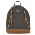 thumbnail image 1 of Michael Kors Ladies Brooklyn Medium Pebbled Leather Backpack - Brown/Acorn, 1 of 3