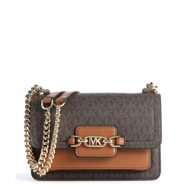 Michael Kors Women's Heather Extra-Small Crossbody Brown - Walmart