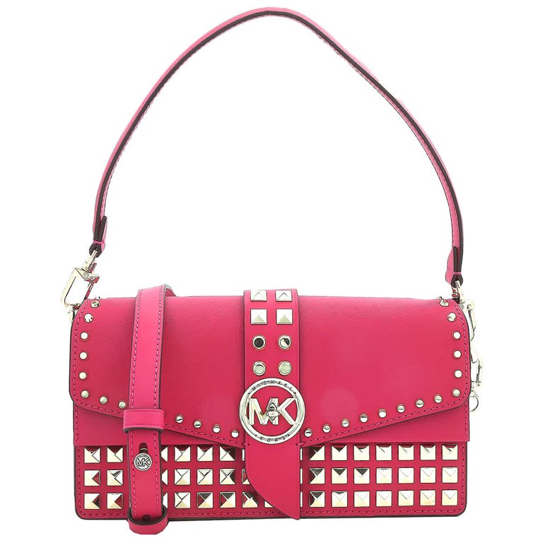 Michael Kors Ladies Medium Greenwich Shoulder Bag - Rubin Red 