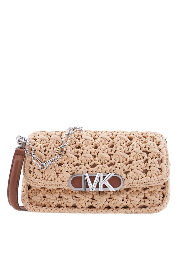 Ladies Parker Medium Woven Straw Shoulder Bag