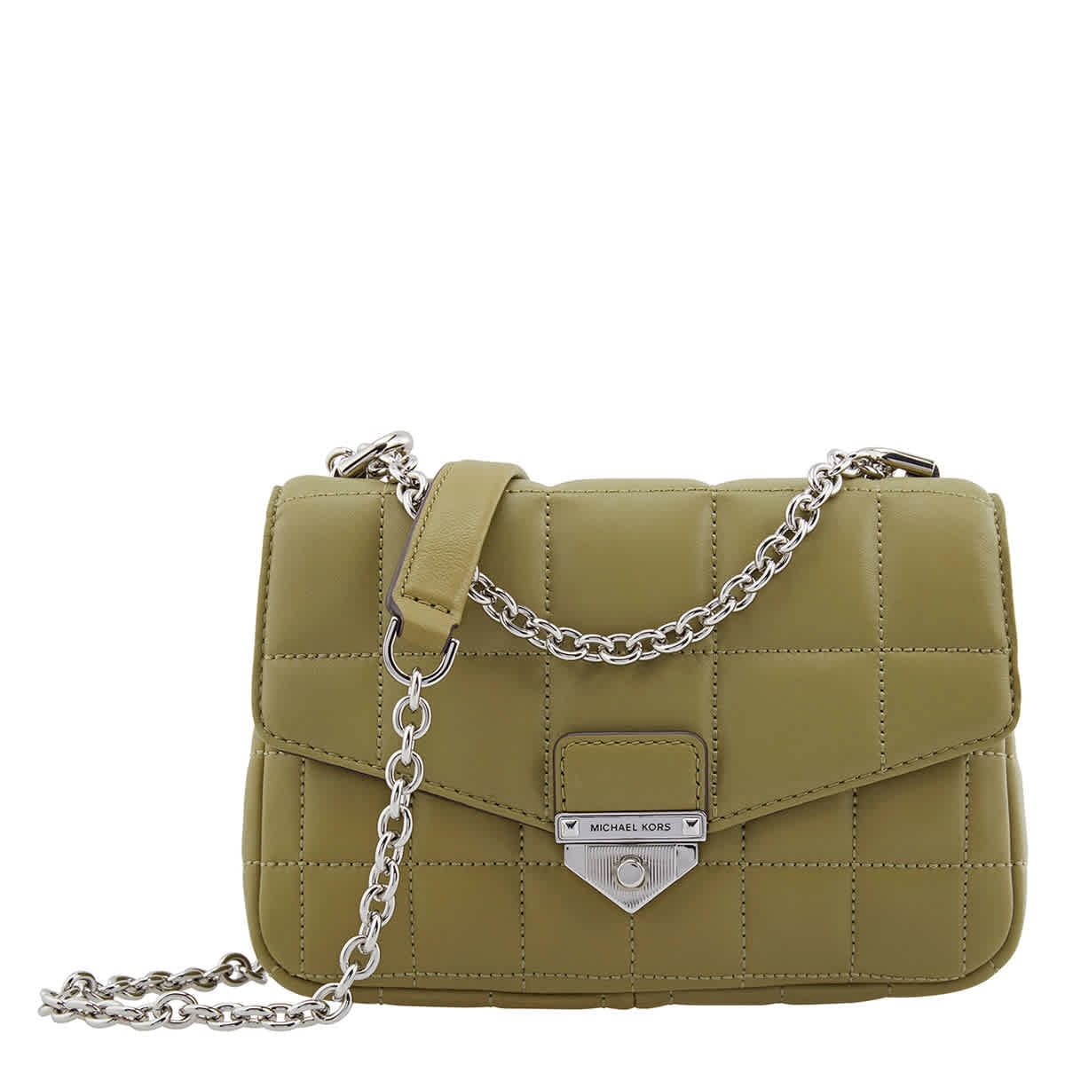 small Soho quilted shoulder bag Weiß - UhfmrShops