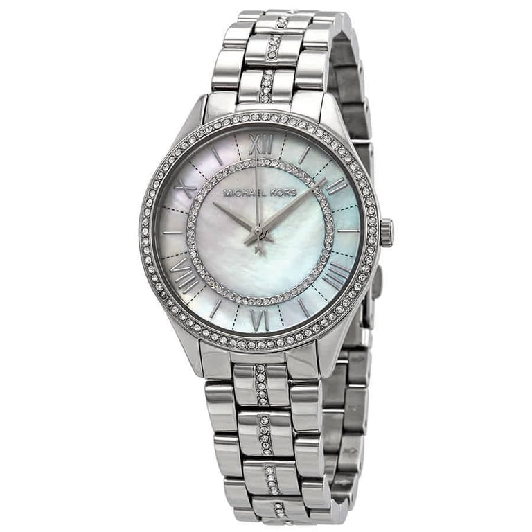 Micheal kors lauryn pan silver stone watch Michael Kors Women main image 2