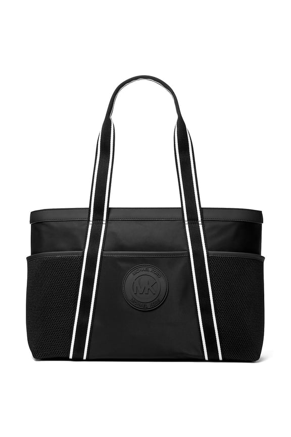 Lautner Large Nylon East West Zip Tote Bag (Black)