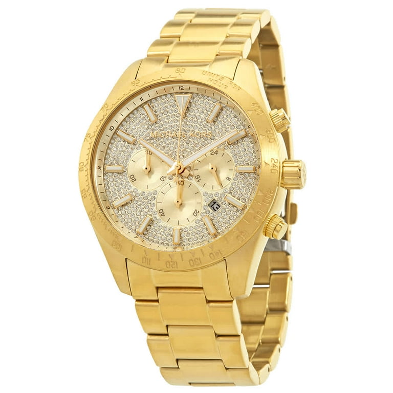 Michael Kors Layton Chronograph Quartz Gold Dial Men s Watch