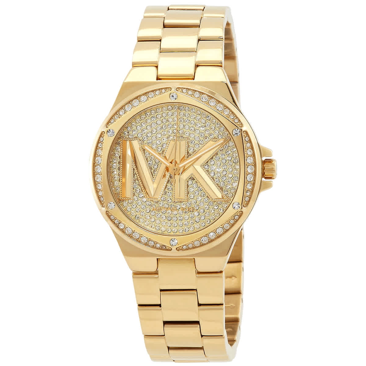 Michael Kors Blakely Crystals Gold Dial Gold Steel Strap Watch for Women - MK3630