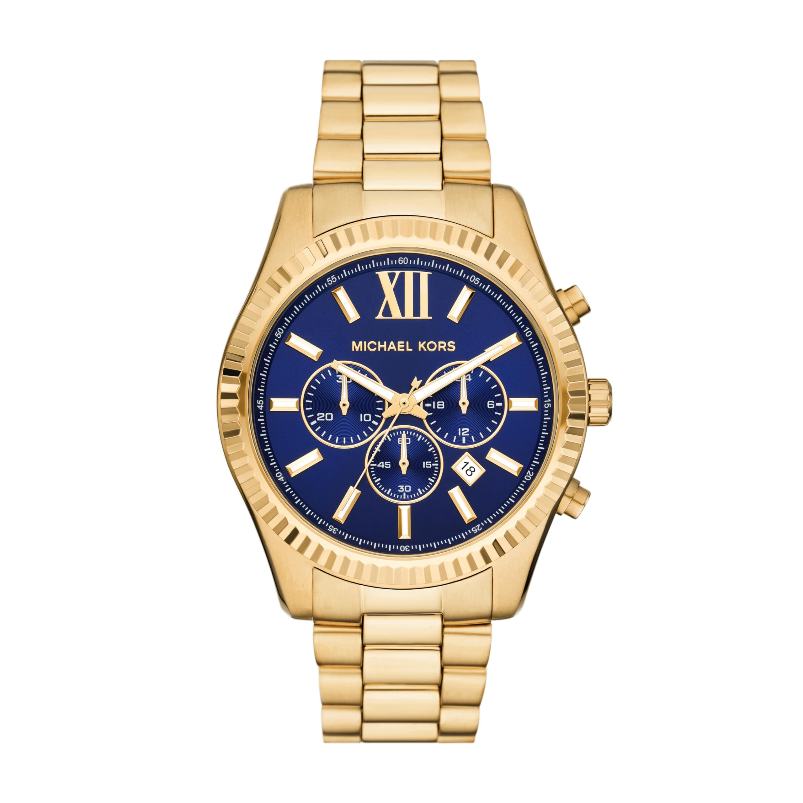 Michael Kors MK3381 Unisex Gold Stainless Steel Analog Dial Quartz Watch JNA442 Michael Kors MK5842 Wrist Watch for sale online | eBay main image 2