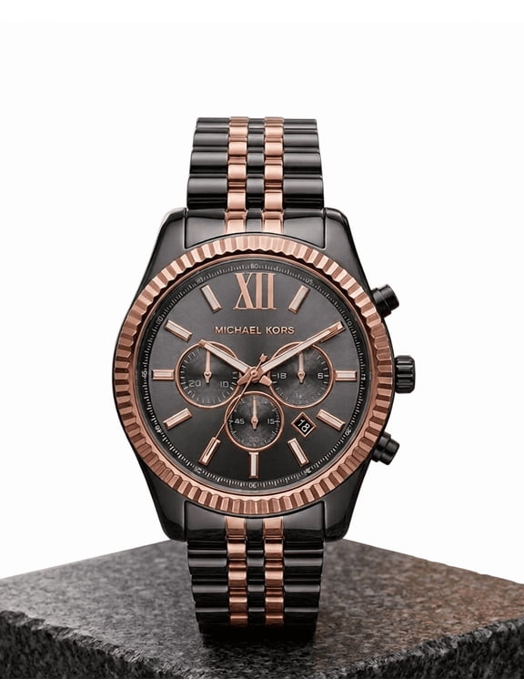 Lexington Chronograph Grey Dial Men's Watch MK8561