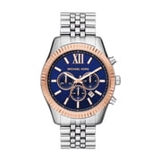 Michael Kors Lexington Chronograph Quartz Blue Dial Mens Watch MK8689