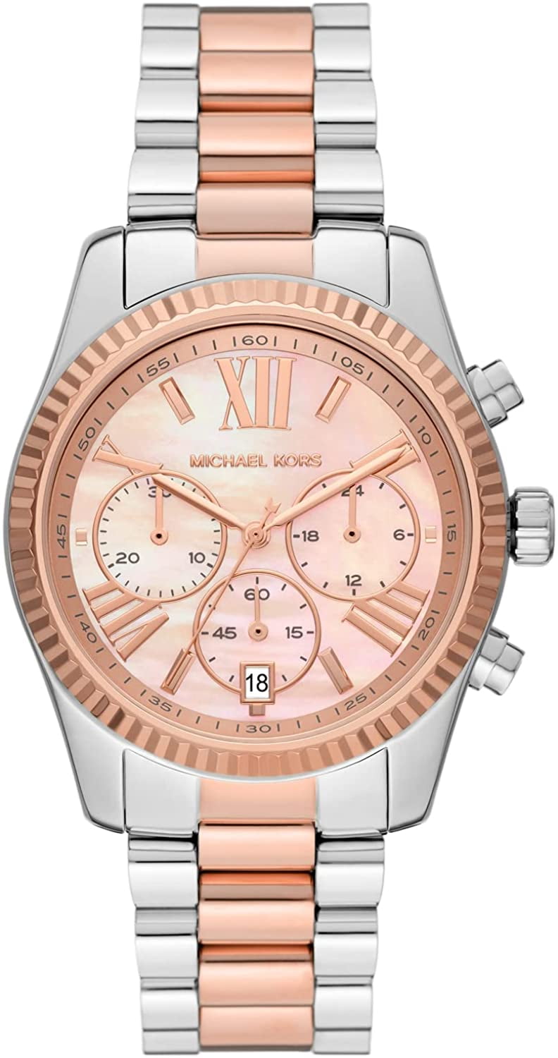 Michael Kors Lexington Womens Two Tone Rose Gold Bahrain Ubuy