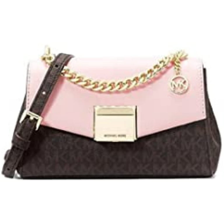 Michael Kors Lita Small Leather Crossbody Bag (Black): Handbags
