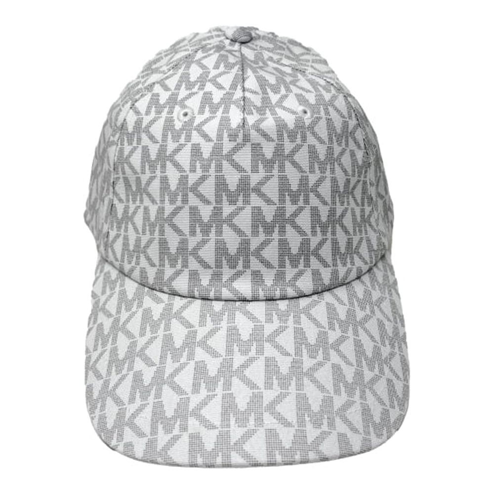 MICHAEL Michael Kors Logo Baseball Cap Hat White/Grey Logo Baseball Hat in WHITE - Sale | Michael Kors [US] main image 4