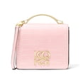 thumbnail image 1 of Michael Kors Logo Small Embossed Croc Convertible Crossbody Bag Powder Blush, 1 of 3
