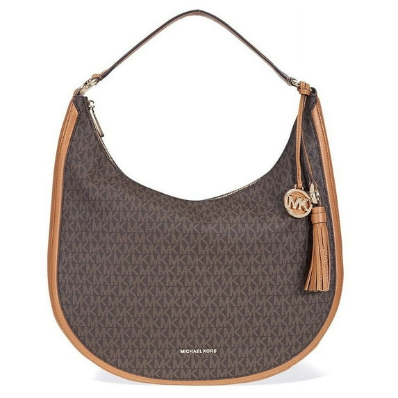 Michael Kors Lydia Large Hobo Shoulder Bag - Brown