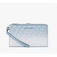 thumbnail image 1 of Michael Kors MK Jet Set Travel Double Zip Phone Wristlet Wallet (Light Sky Ombré), 1 of 3